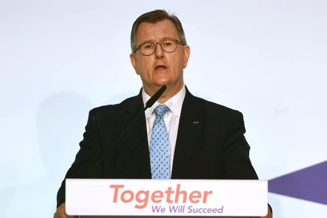 DUP leader Sir Jeffrey Donaldson (Liam McBurney/PA)