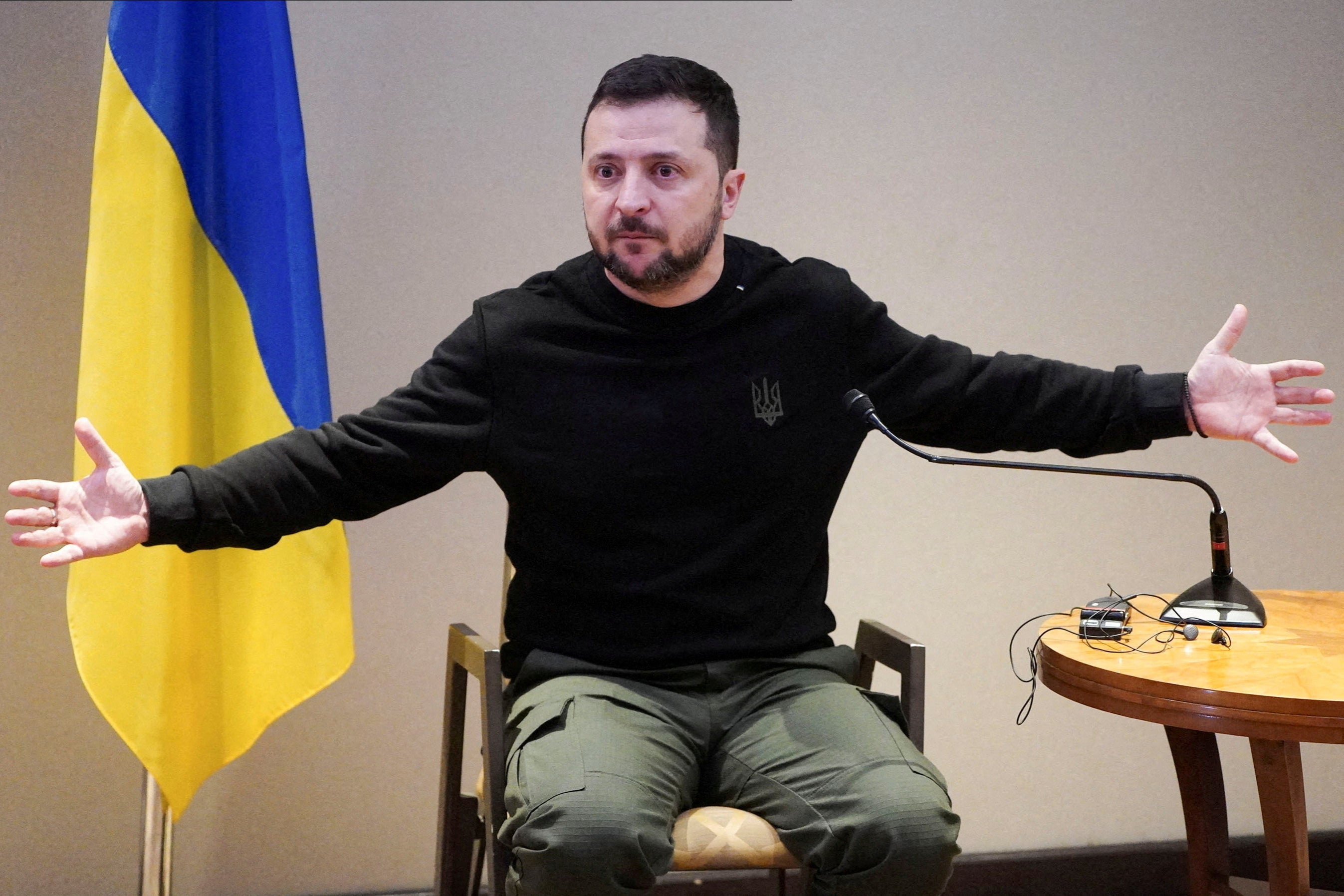 Ukraine’s president Volodymyr Zelensky