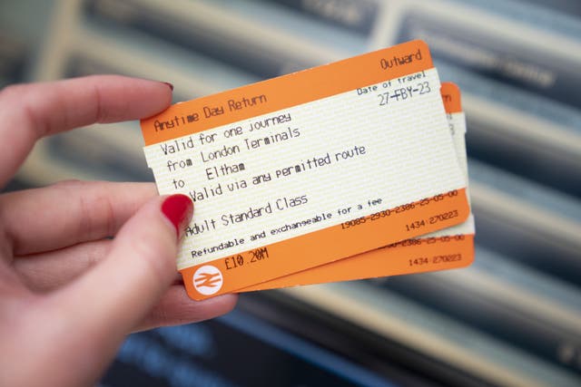 Online train ticket retailers are using so-called drip pricing with booking fees of up to £6.45 per transaction, a regulator has found (Kirsty O’Connor/PA)