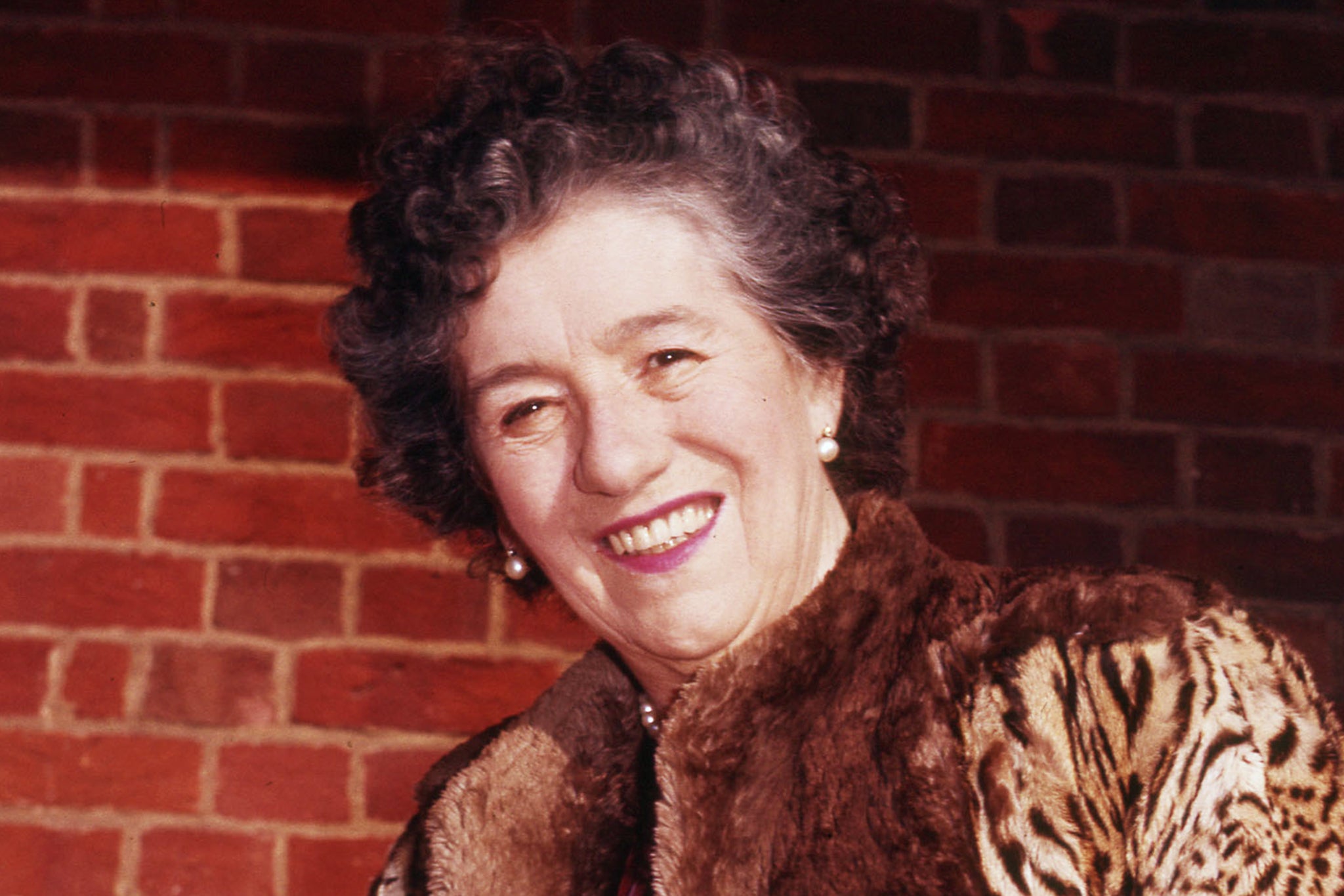 Enid Blyton outside the home she shared with her first husband in Beaconsfield