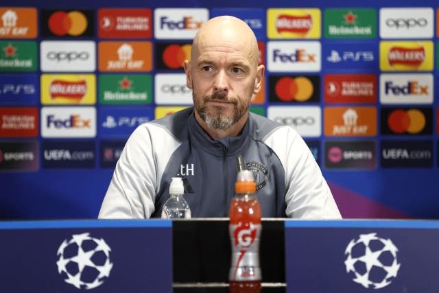 Manchester United manager Erik ten Hag is confident his side can beat Bayern Munich (Richard Sellers/PA)