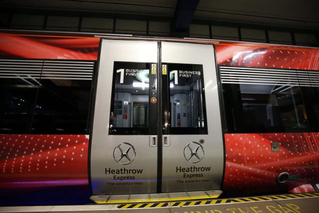 Train passengers on major routes, including to Heathrow Airport are being hit by disruption (Steve Parsons/PA)