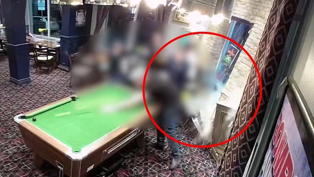 <p>Pool player’s lucky escape after dangerous driver smashes into pub following 110mph chase.</p>