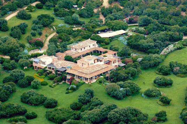 <p>Silvio Berlusconi's Villa Certosa in Sardinia has reportedly been valued at €250m (?214m) </p>