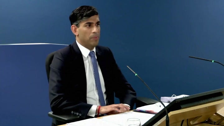 <p>Sunak denies calling poor parents ‘freeloaders’ during Covid inquiry.</p>