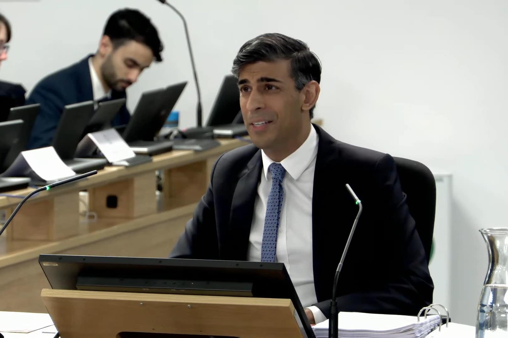 Prime Minister Rishi Sunak giving evidence to the UK Covid-19 Inquiry
