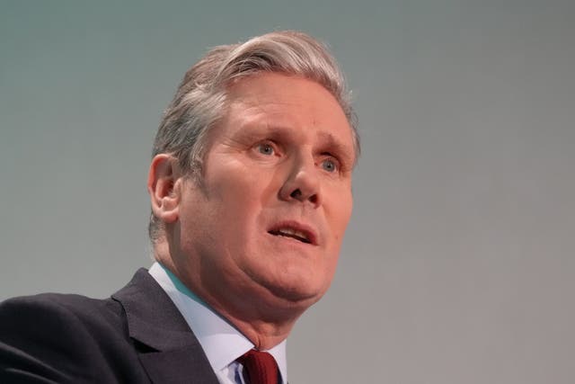 <p>Sir Keir Starmer will say he has made Labour the ‘party of service’ again (Maja Smiejkowska/PA)</p>