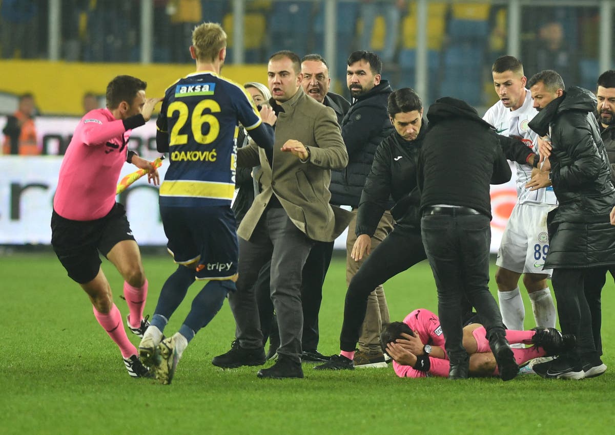 President of Turkish football club arrested after punching referee