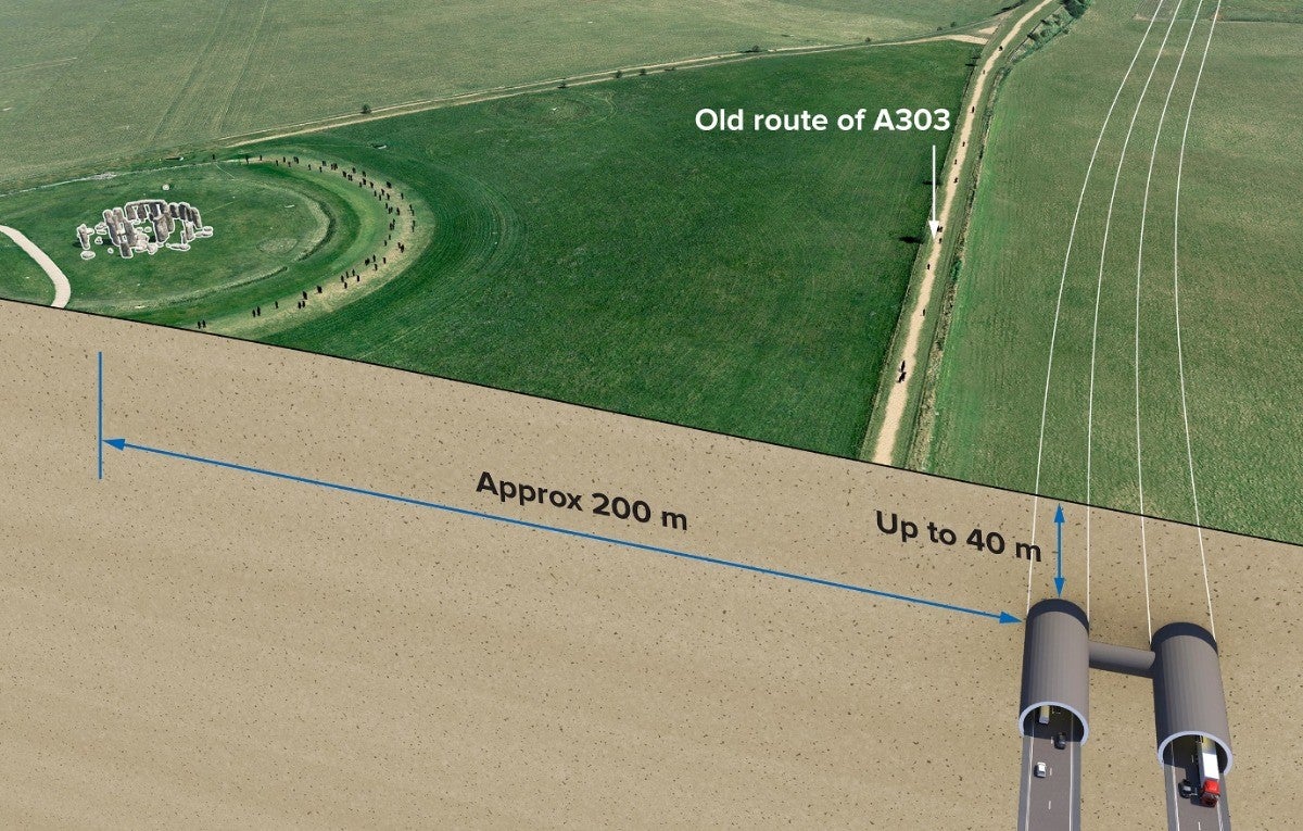 Government wants to build a two-mile long tunnel near Stonehenge
