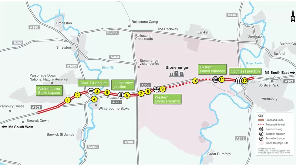 Map of proposed project