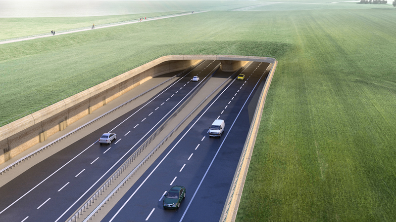 Computer generated image of what the tunnel could look like