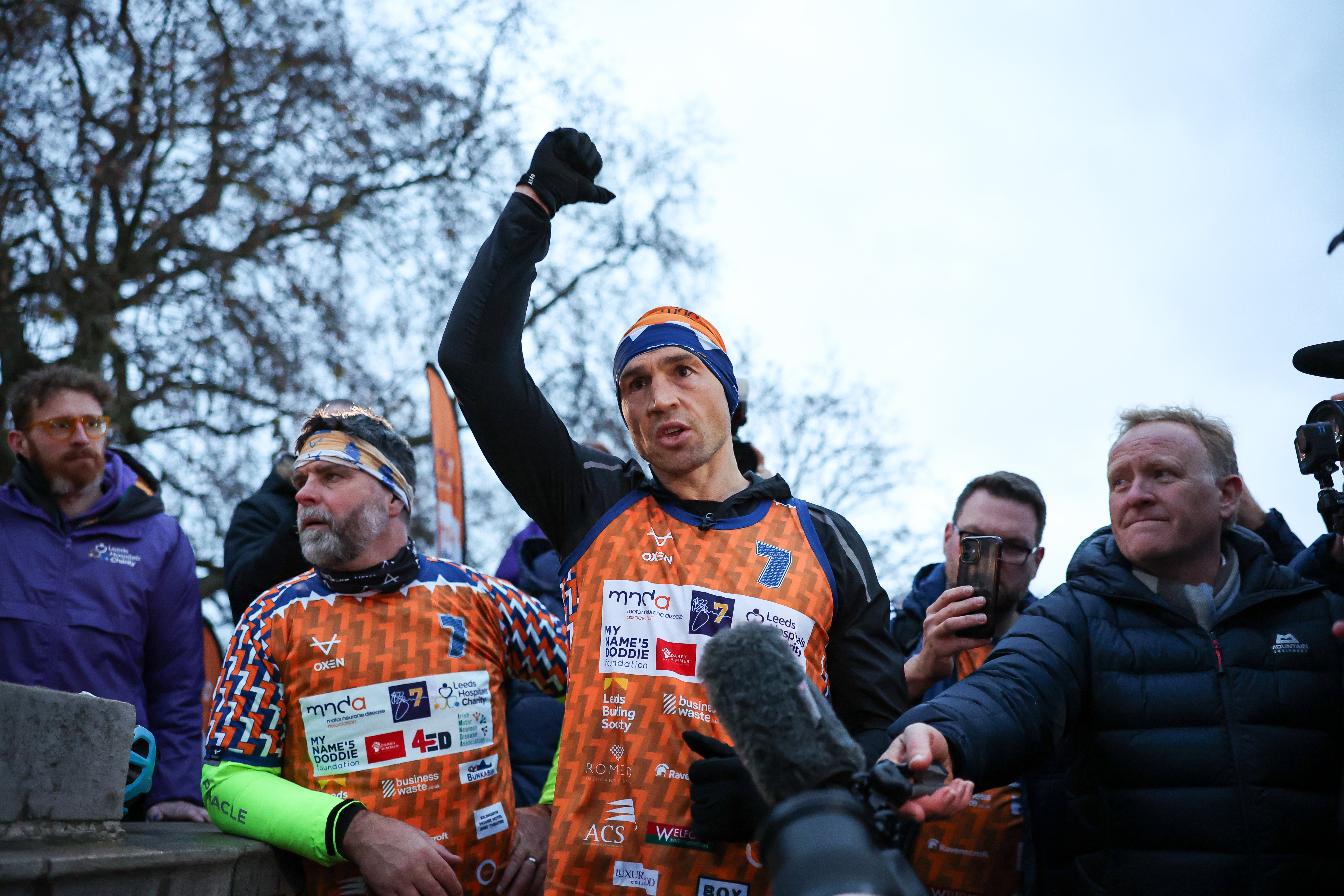 Kevin Sinfield ran seven ultra marathons in seven days to raise money for charity