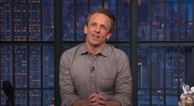 <p>Seth Meyers pointed out the absurdity of passing off Trump’s expressions as entertainment </p>