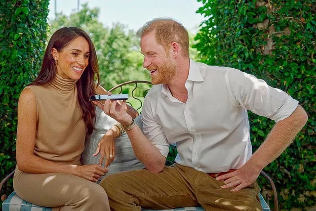 <p>The couple in a promotional video for their charitable foundation </p>