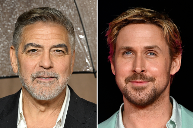 <p>George Clooney and Ryan Gosling</p>