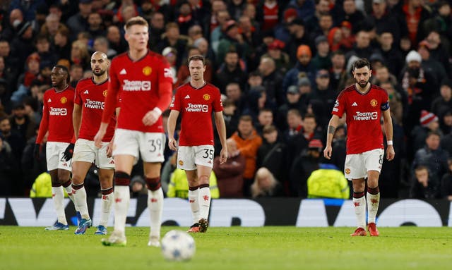 <p>Defeat to Bayern Munich meant Manchester United finished bottom of Group A</p>