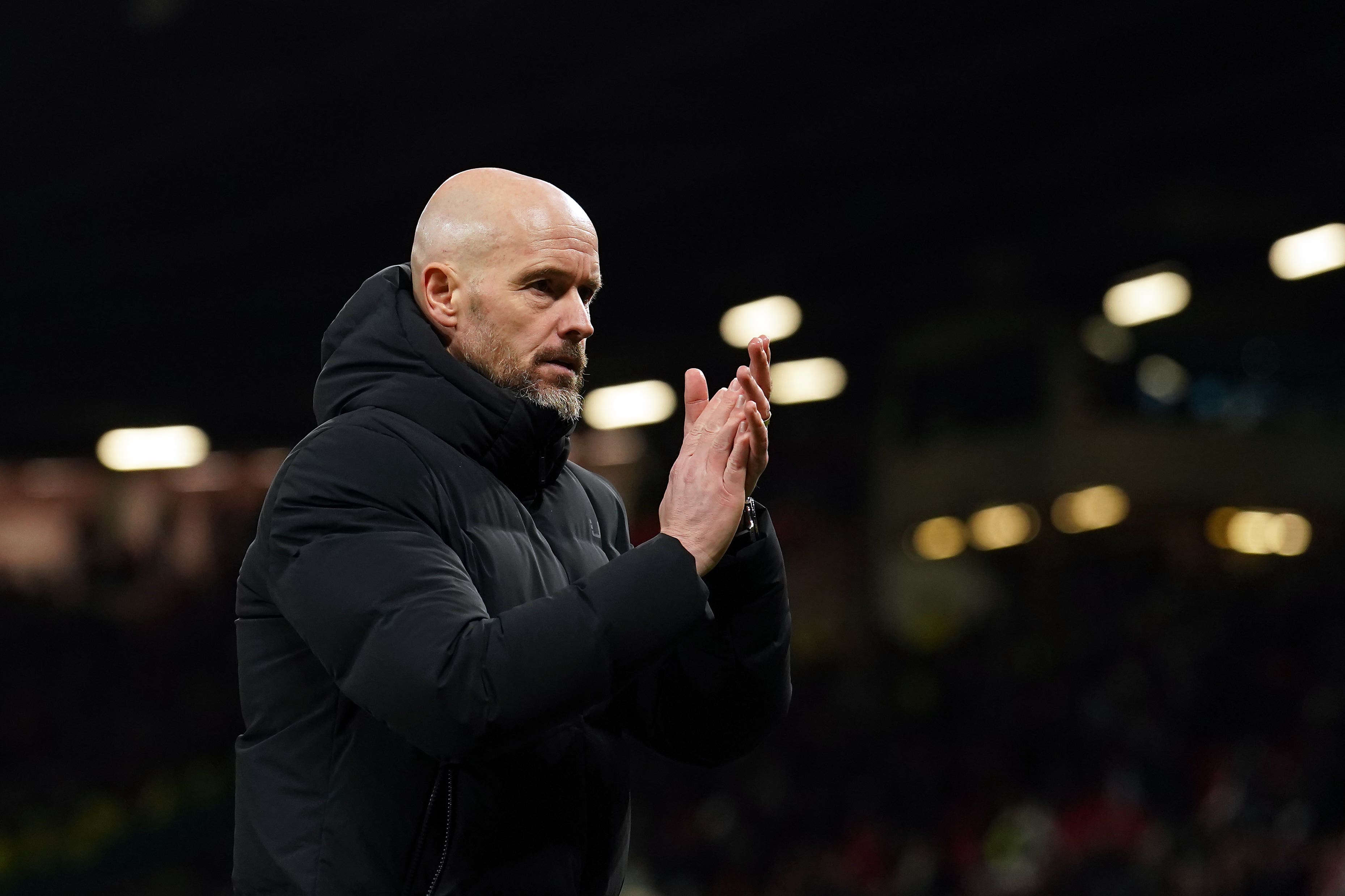 Erik ten Hag accepts he and Manchester United must improve (Martin Rickett/PA)