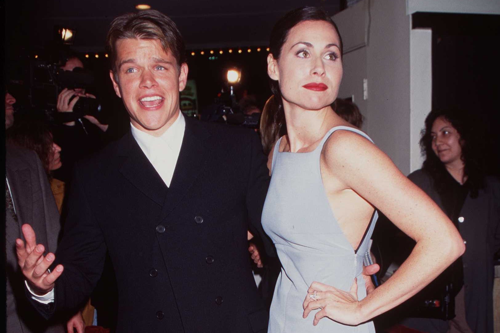 Matt Damon and Minnie Driver at the premiere of ‘Good Will Hunting’ in 1997