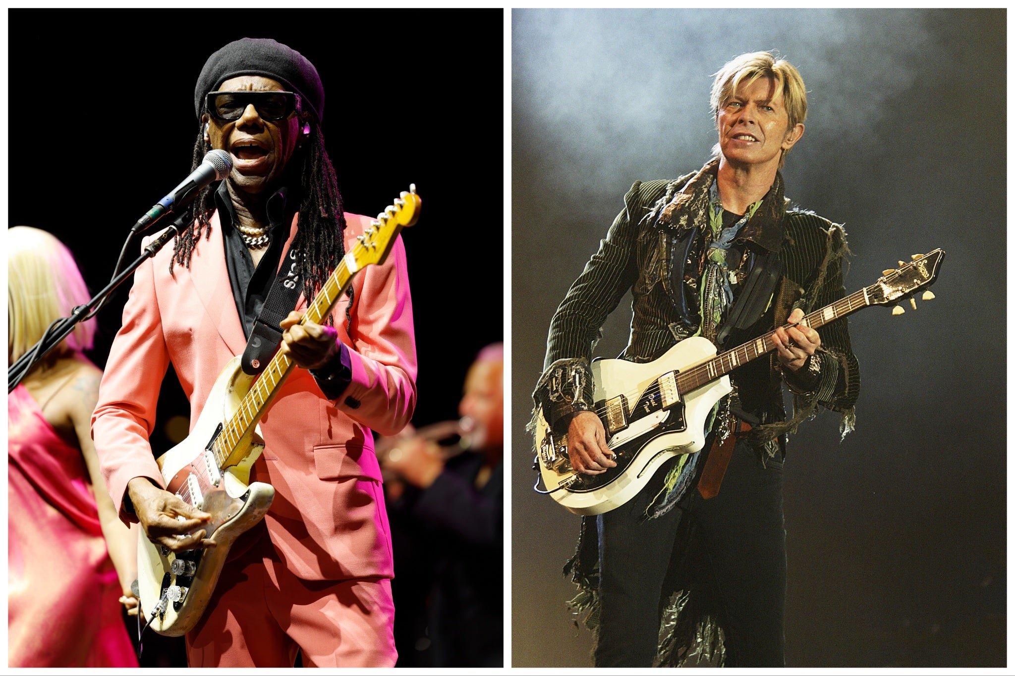 Nile Rodgers and David Bowie