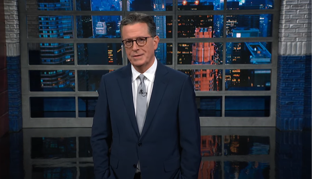 <p>Stephen Colbert slammed Donald Trump for what he described as the former president’s ‘scary’ Hitler comparison</p>