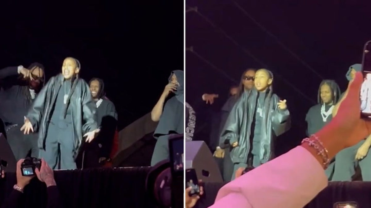 North West raps verse with Kanye in stage debut in Miami