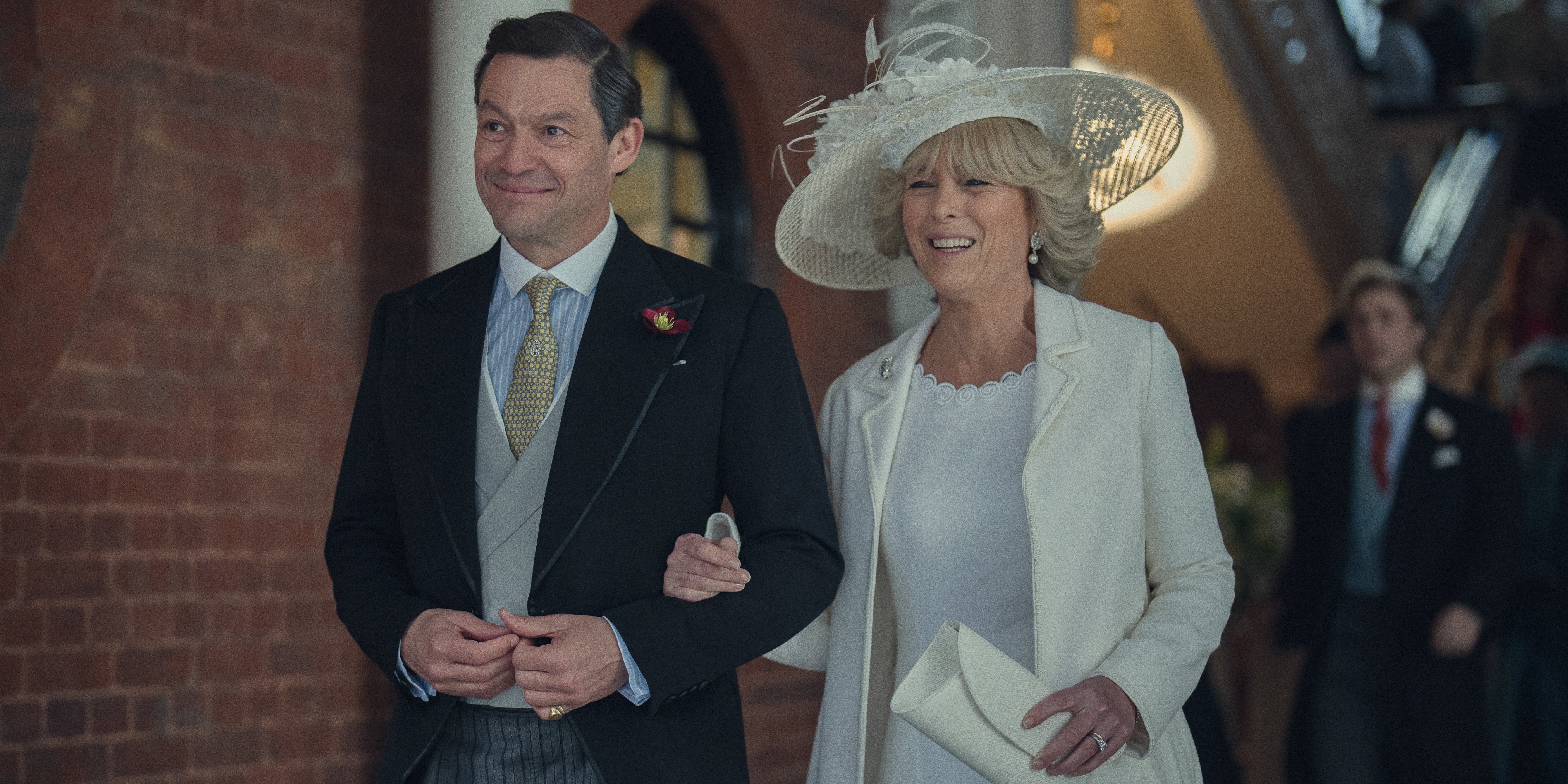 Dominic West as Charles with Olivia Williams as Camilla in ‘The Crown’