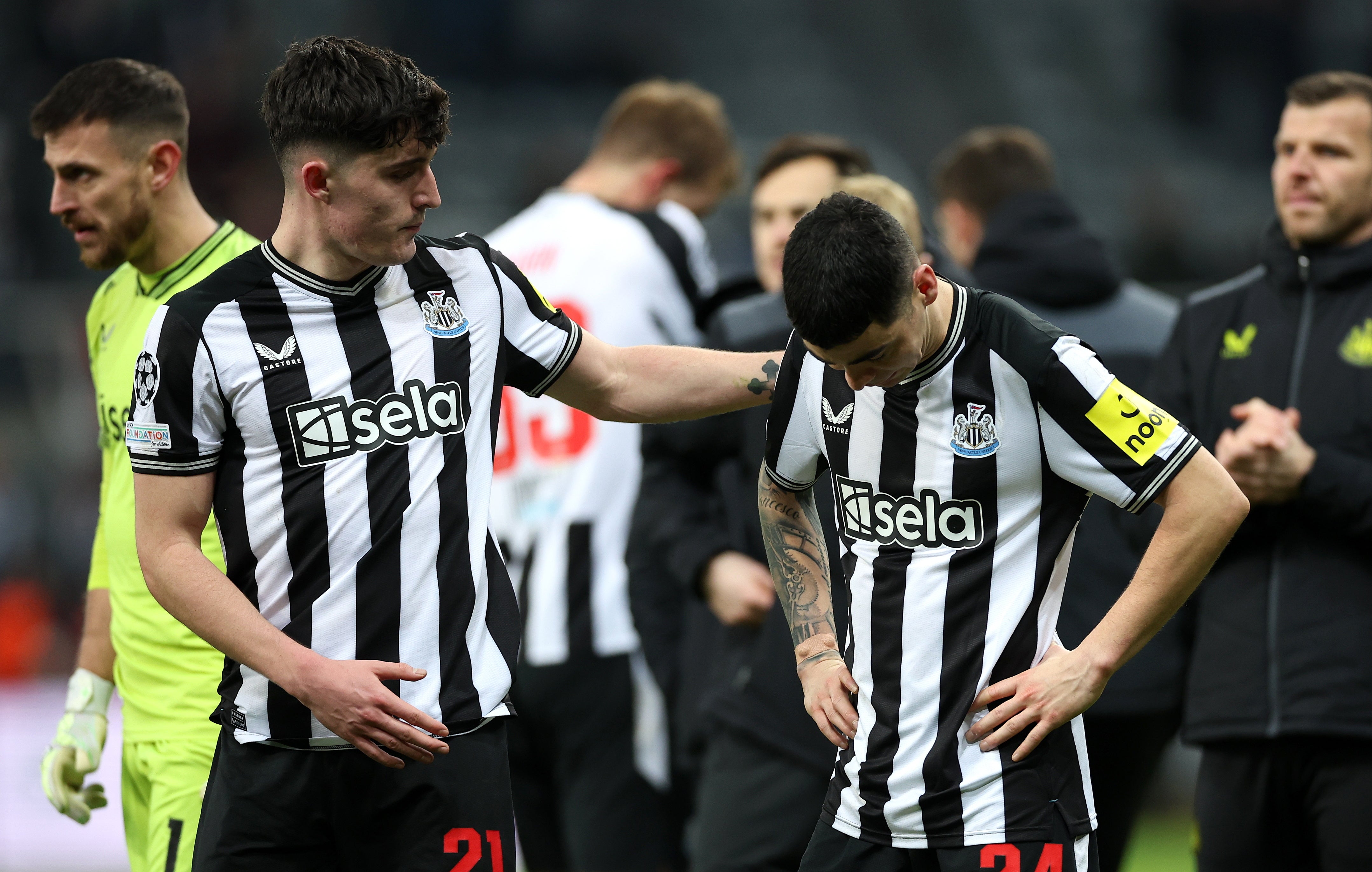 Newcastle’s undeservedly dropped out of Europe entirely following defeat to AC Milan