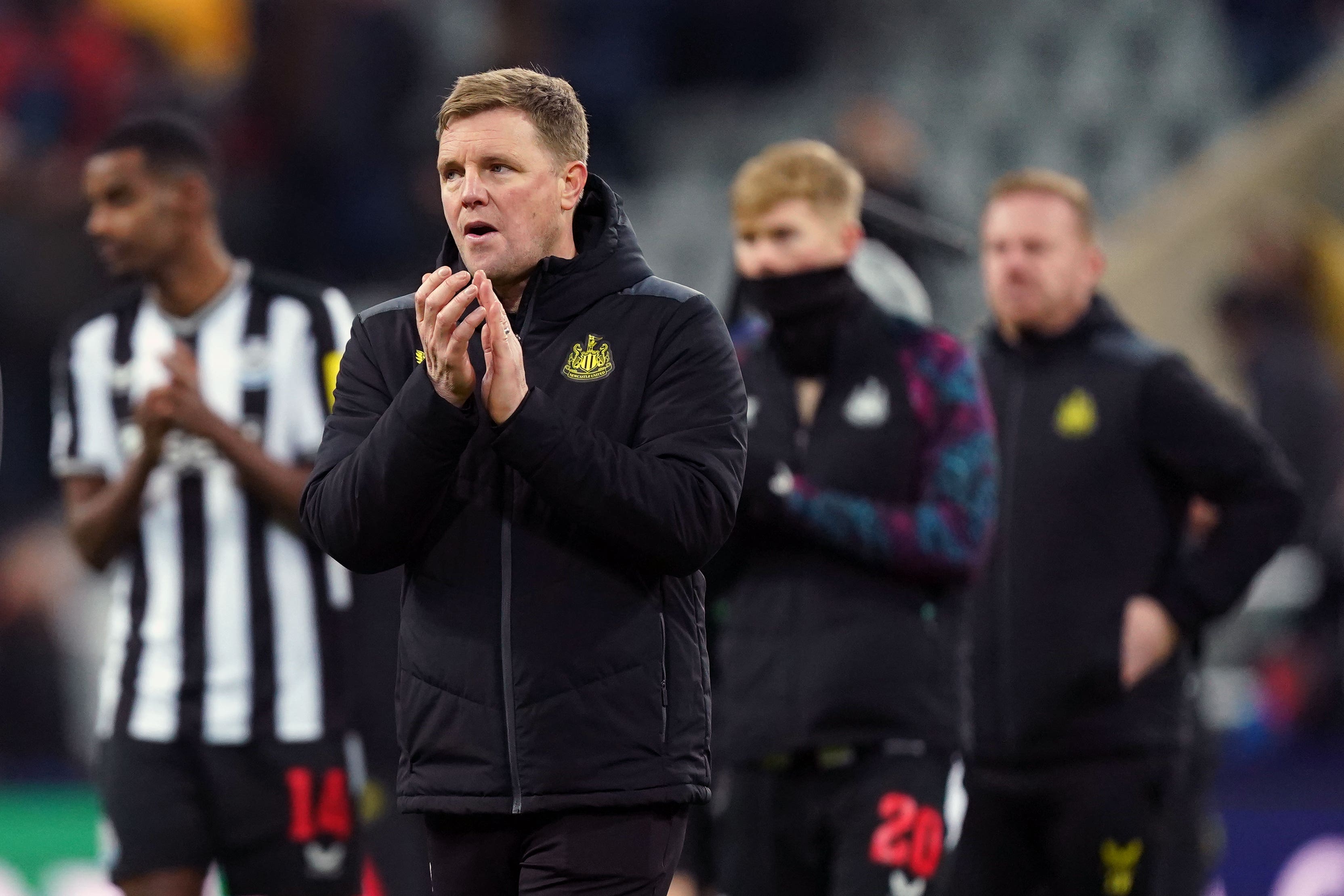 Newcastle head coach Eddie Howe was a disappointed man after seeing his side slip out of Europe