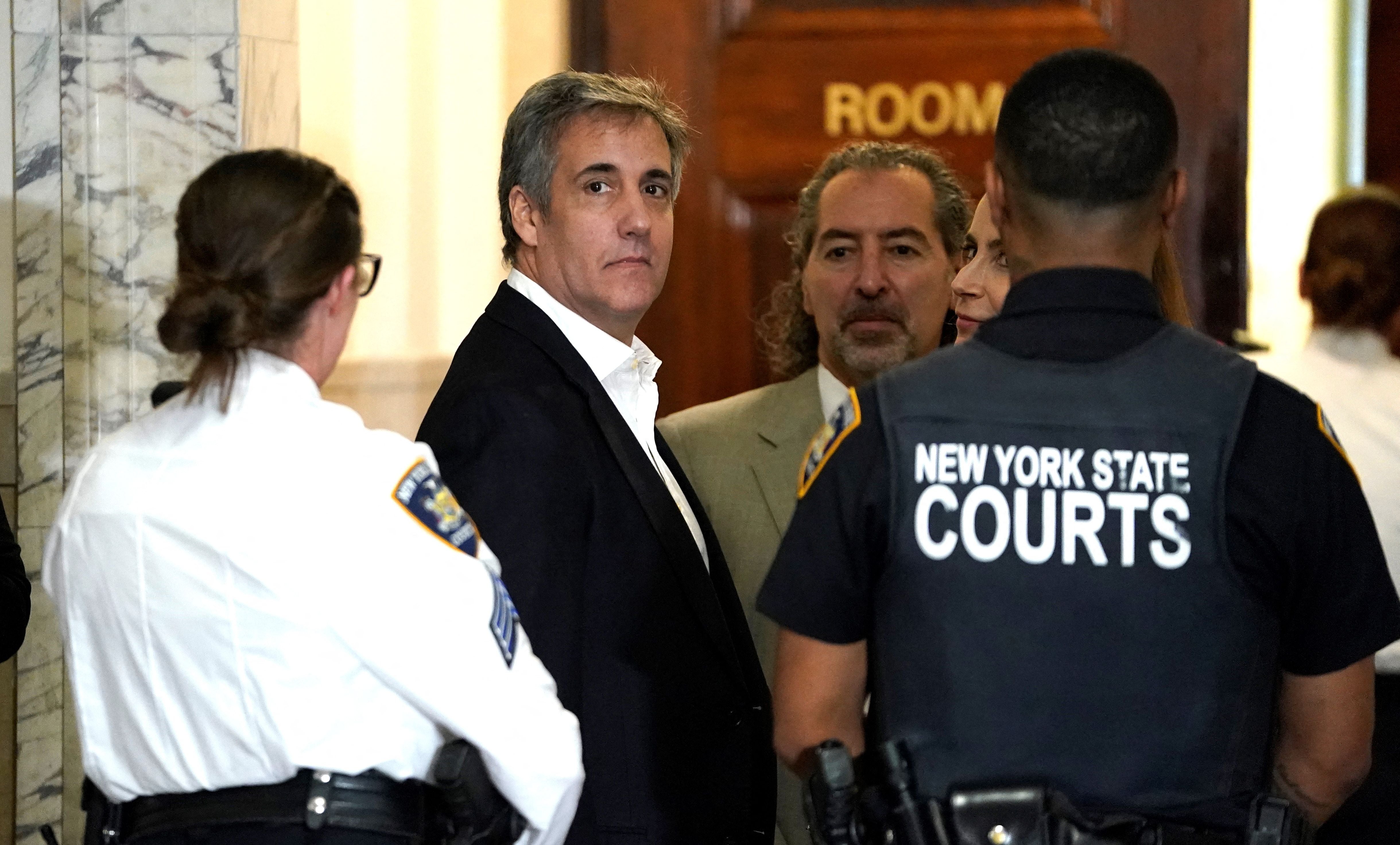 Donald Trump’s former attorney Michael Cohen at former president’s fraud trial in New York