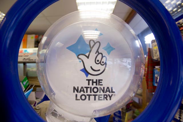 Saturday’s estimated jackpot stands at £3.8 million (Yui Mok/PA)