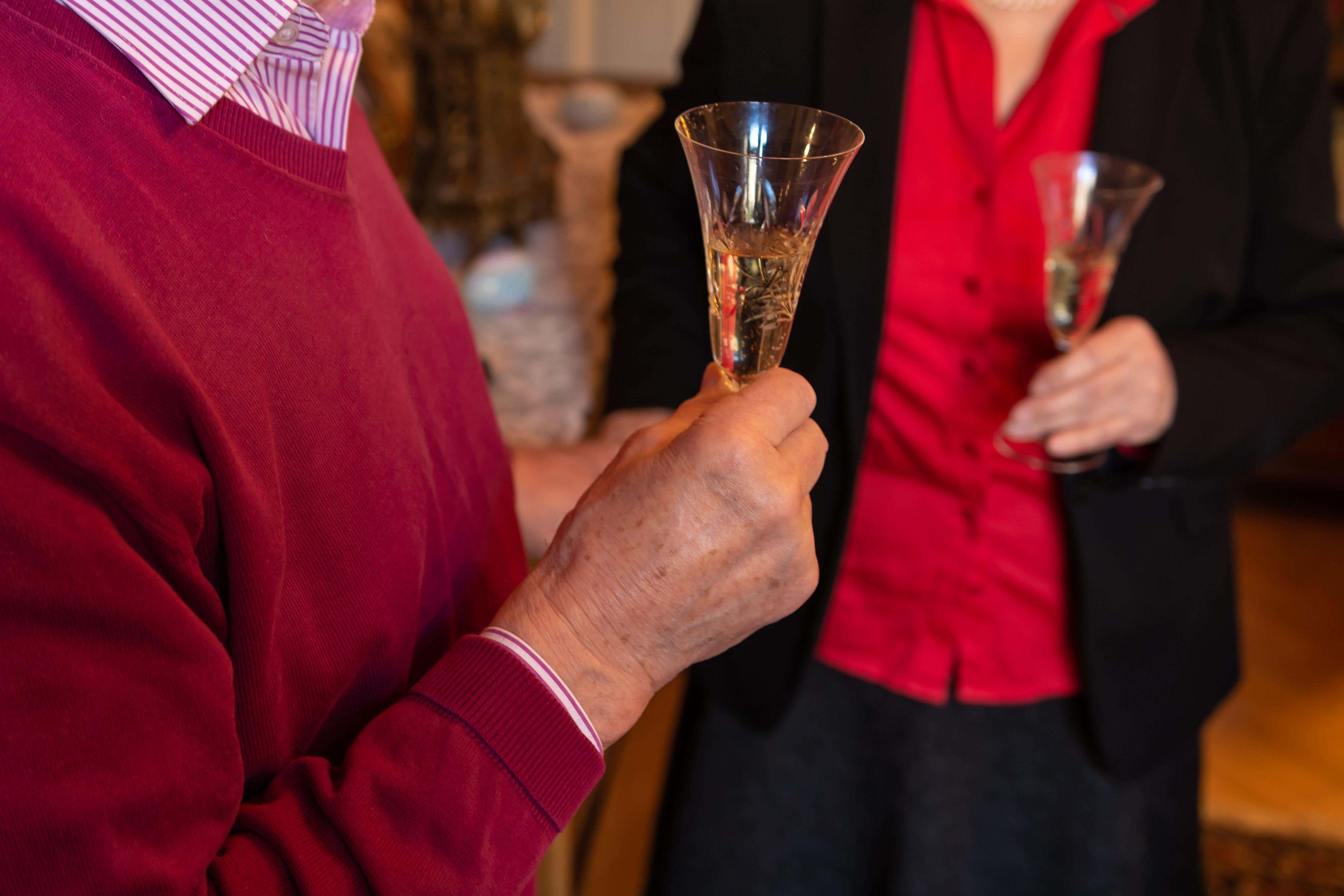 There was a consensus among residents, families, care staff and inspectors that people should be able to drink alcohol in care homes, according to research (Alamy/PA)