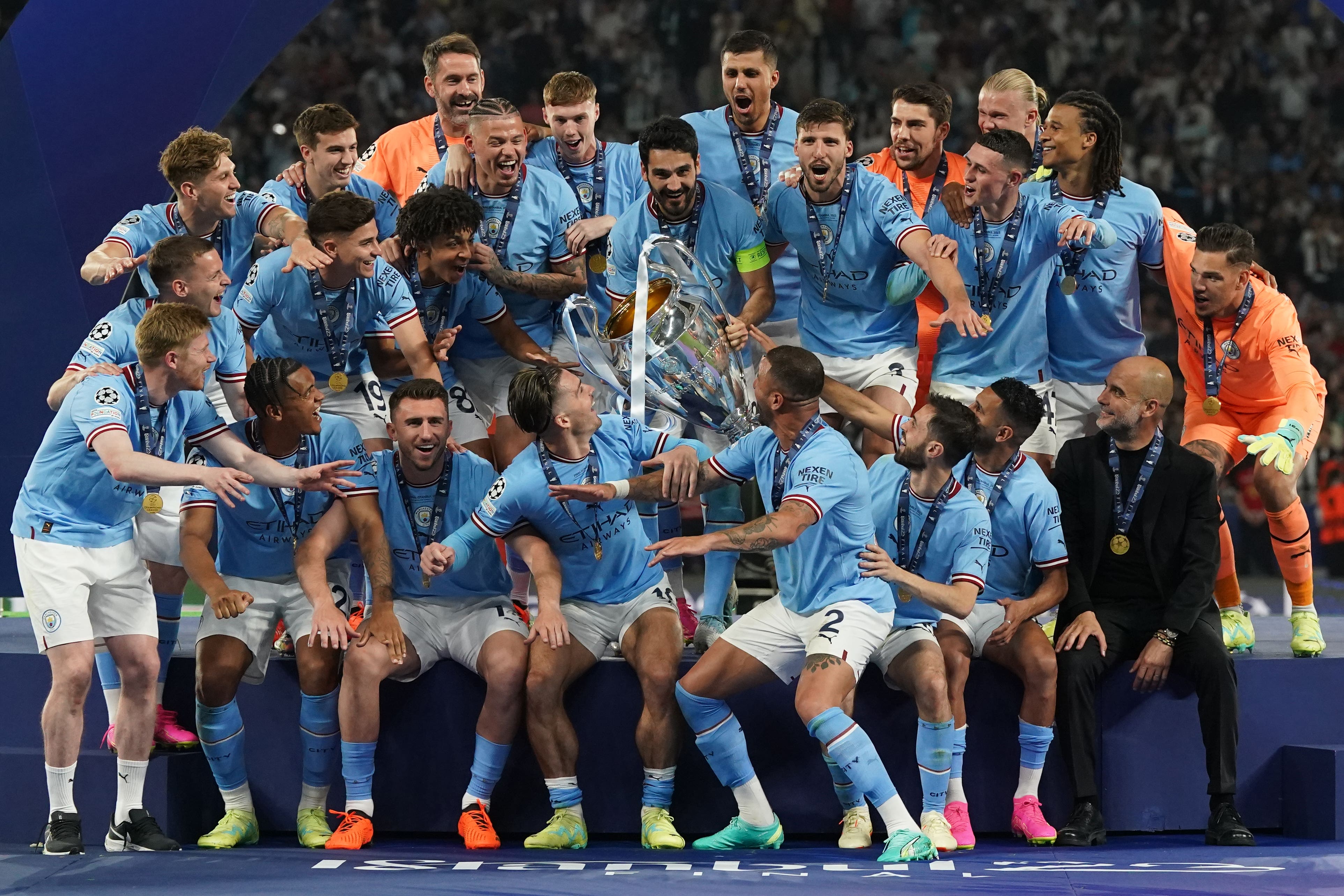 Manchester City won a glorious treble in 2023