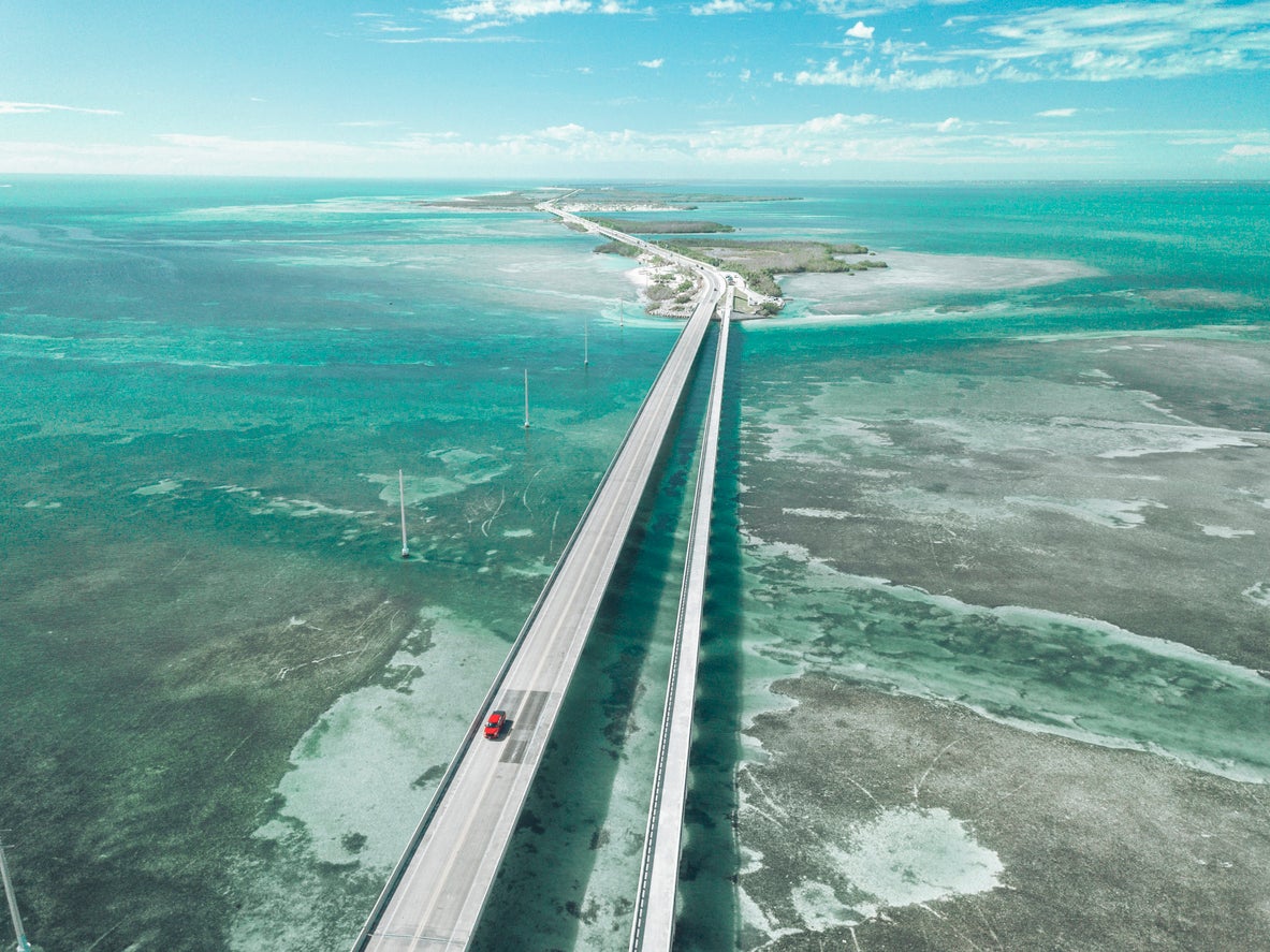 The 113-mile Overseas Highway is one of the highlights of the Atlantic Coast route