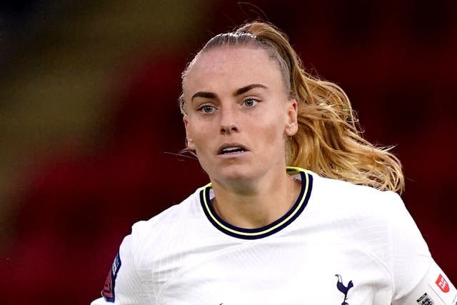 Molly Bartrip would love to help Tottenham beat Arsenal in the Women’s Super League on Saturday (Martin Rickett/PA)