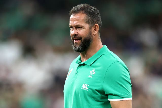 Andy Farrell has signed a two-year contract extension with Ireland (Bradley Collyer/PA)