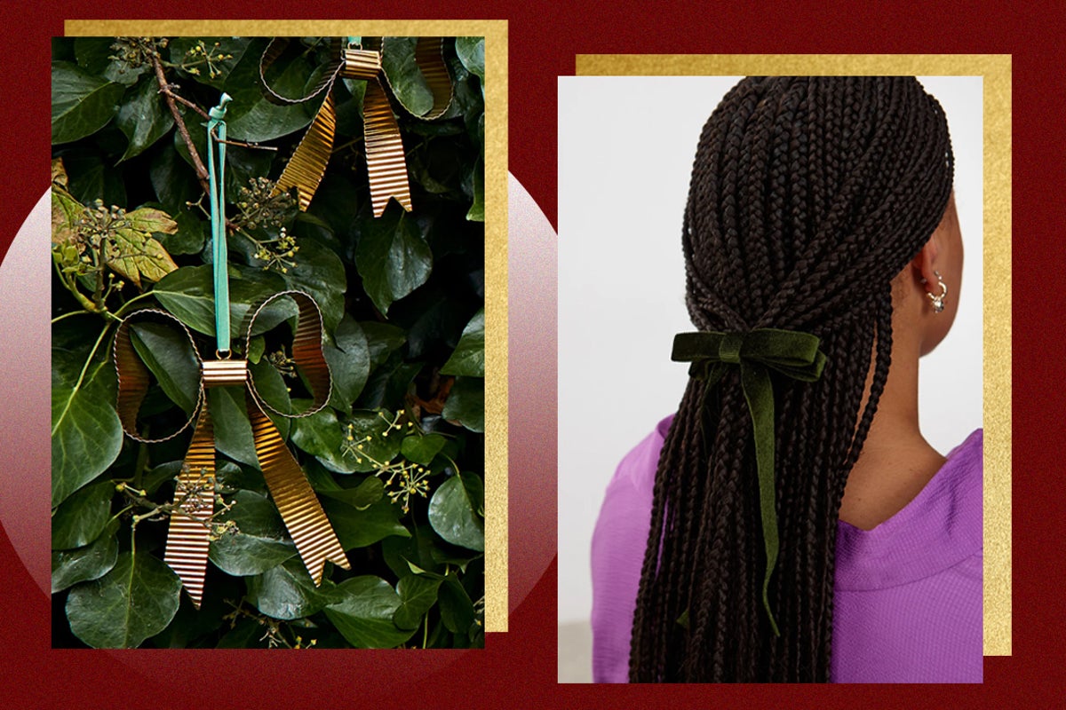 Bows are trending for Christmas – shop tree decorations, hair accessories and more 