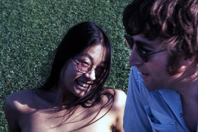 <p>May Pang and John Lennon: ‘John was so conflicted about his own personal life. It’s what he and Yoko had in common’ </p>