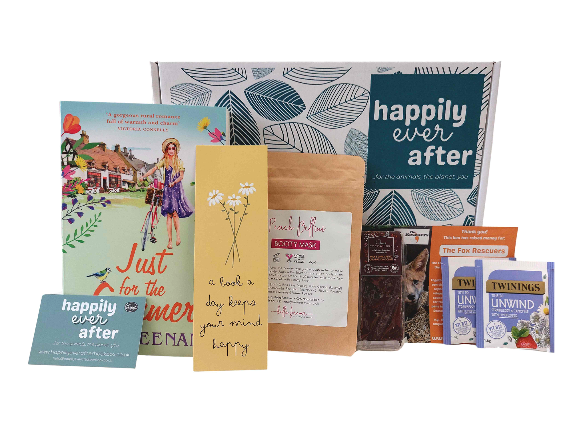 best vegan subscription boxes indybest  Happily Ever After the book and pamper box 