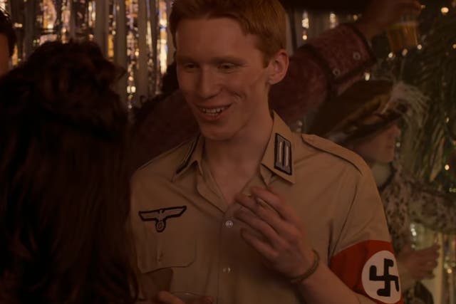 <p>Luther Ford as swastika-wearing Harry in the last series of The Crown </p>