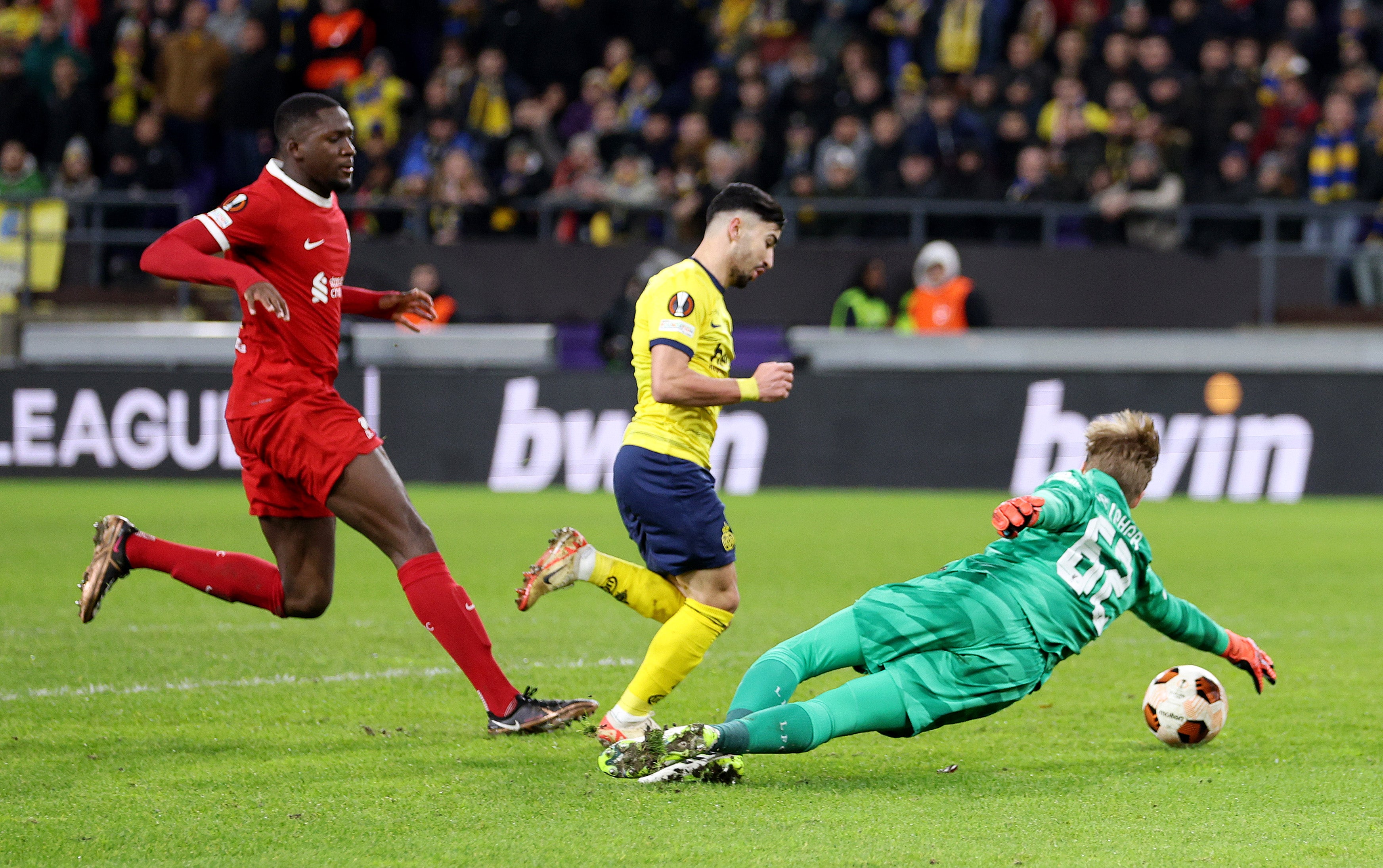 Mohammed Amoura scored the first goal of the game