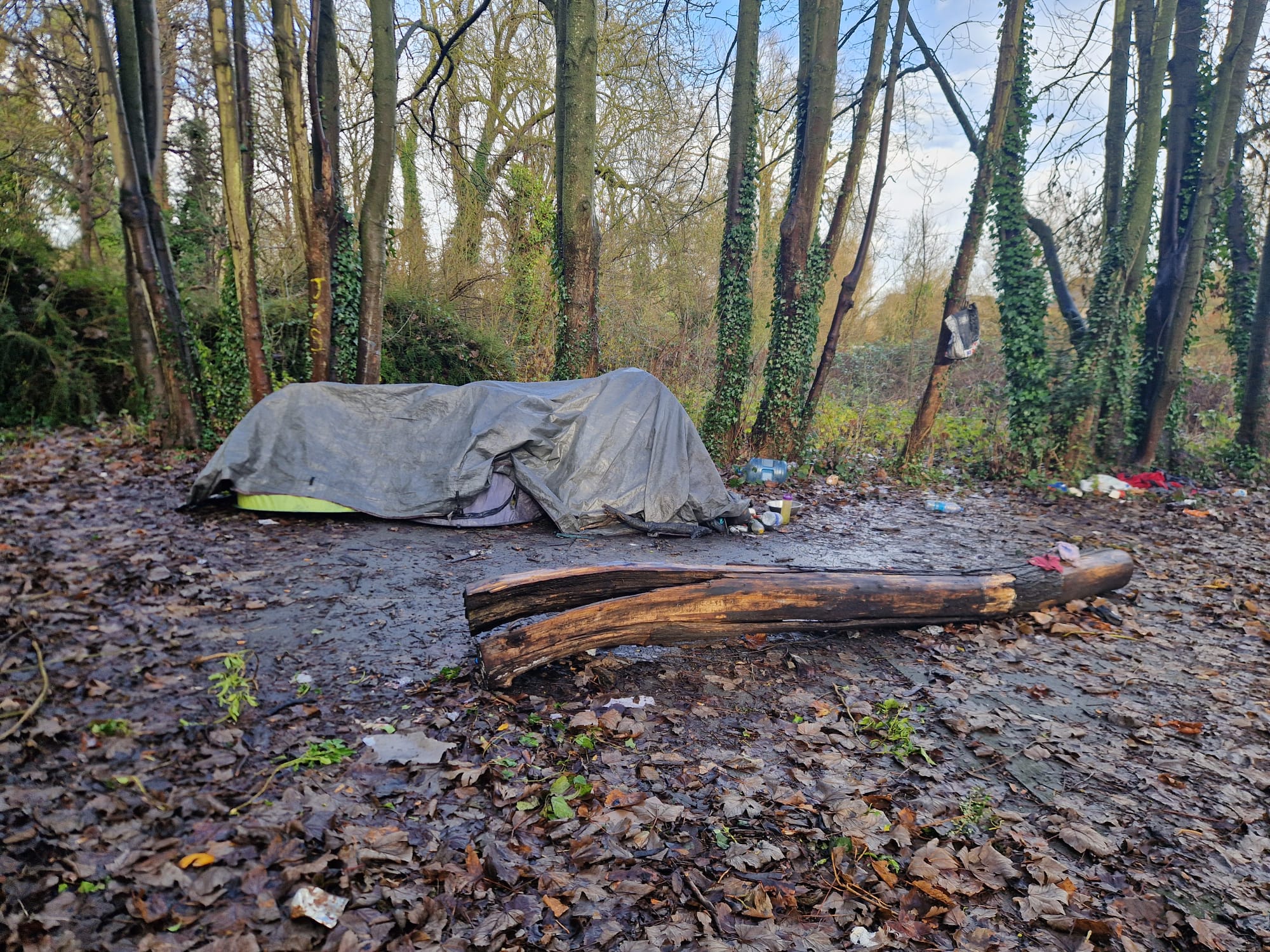 The new home for four refugees who have been kicked out of Home Office hotels in Reading