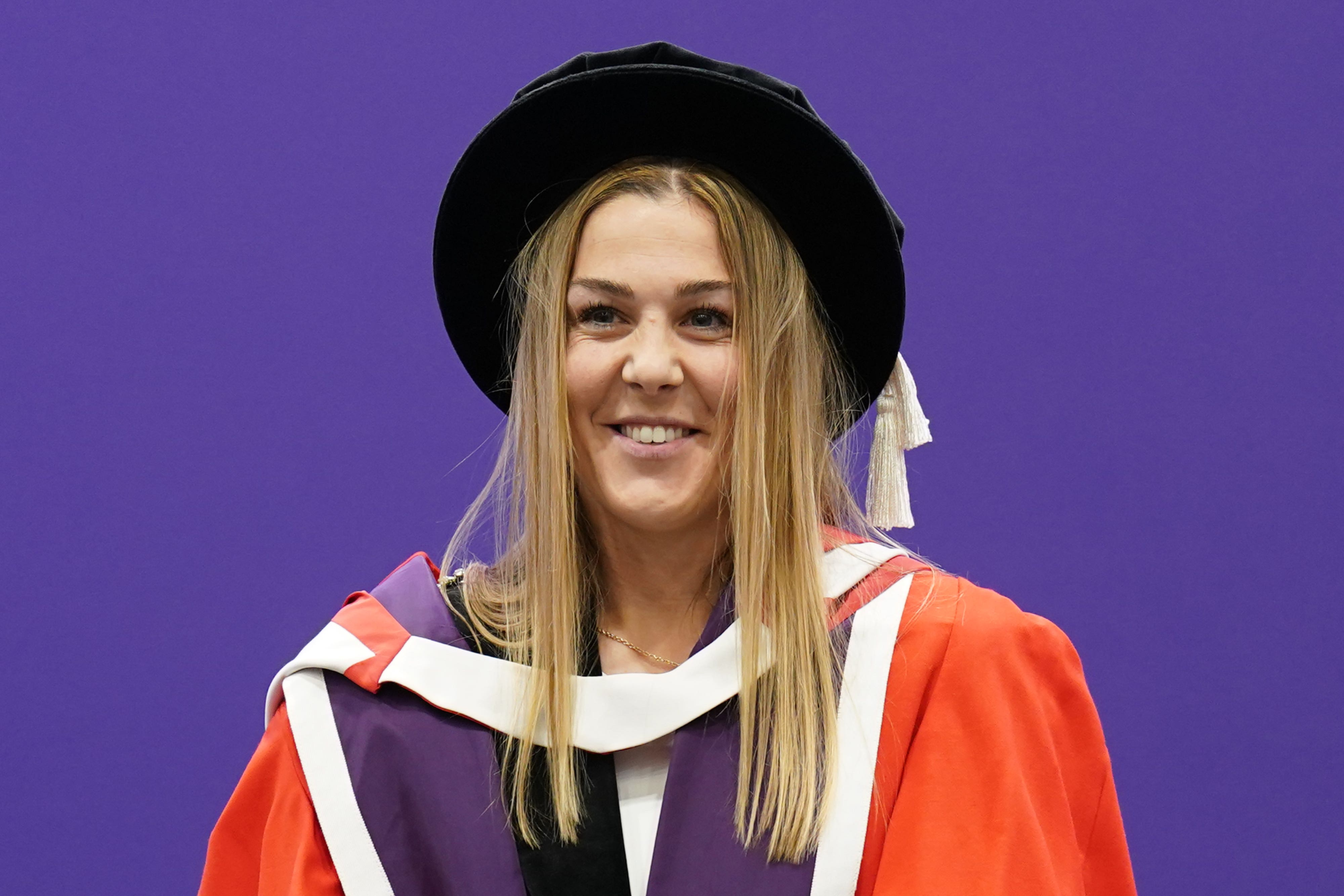 Manchester United and England goalkeeper Mary Earps receives an honorary degree from Loughborough University (Joe Giddens/PA)