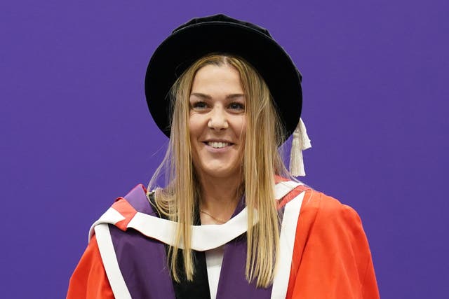 Manchester United and England goalkeeper Mary Earps receives an honorary degree from Loughborough University (Joe Giddens/PA)