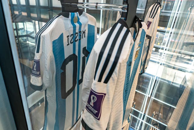 Messi Shirts Auction Soccer