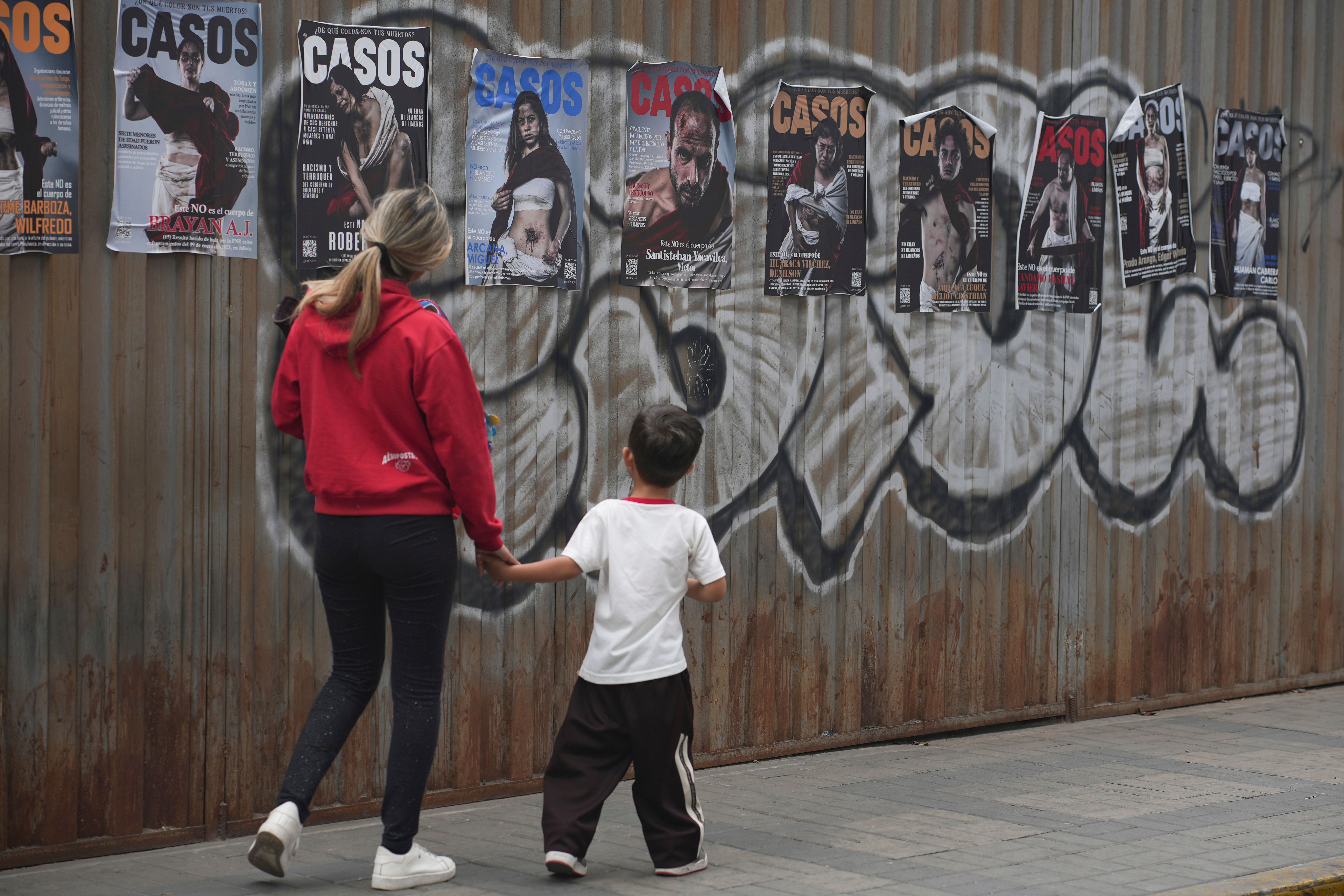 PERÚ-PROTESTAS CAMPAÑA