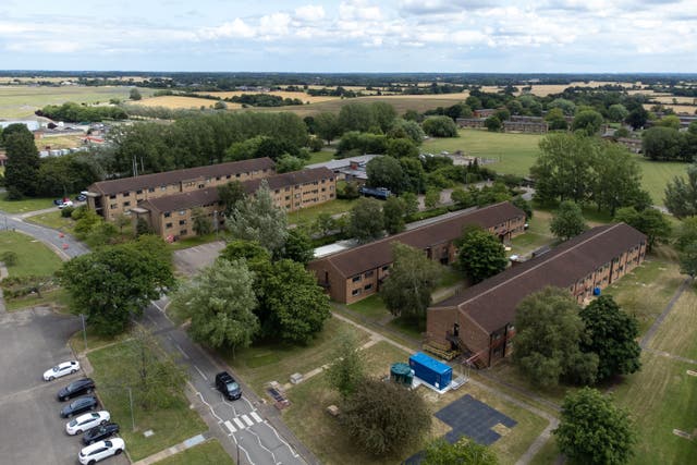 Former military base Wethersfield is now an asylum accommodation site (Joe Giddens/PA)