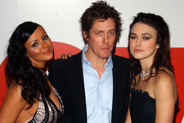Actors Martine McCutcheon, Hugh Grant and Keira Knightley all starred in Love Actually (Ian West/PA)