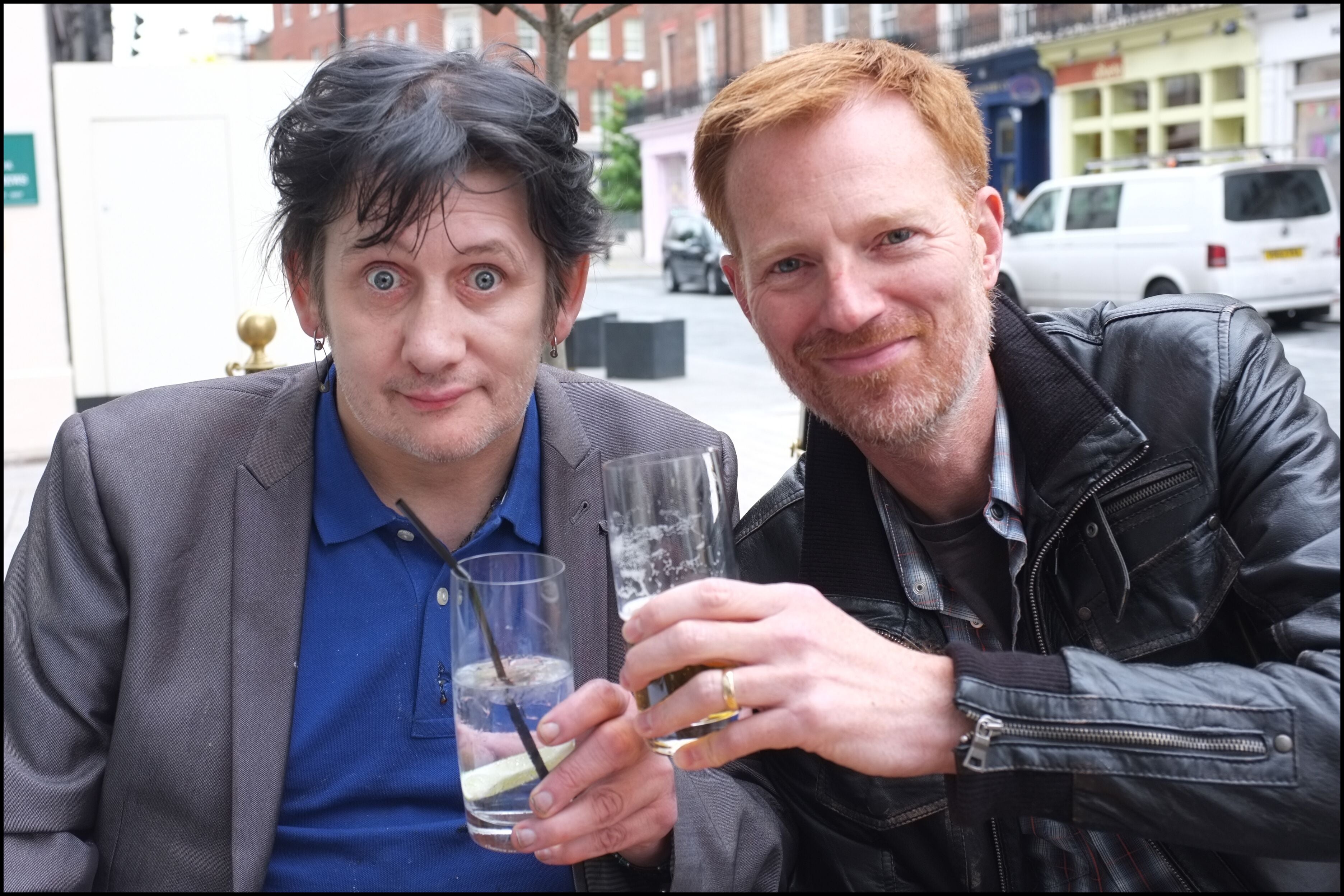 The author (right) with Shane MacGowan: ‘For someone who wrote such powerful and poetic words, Shane was a man of very few’