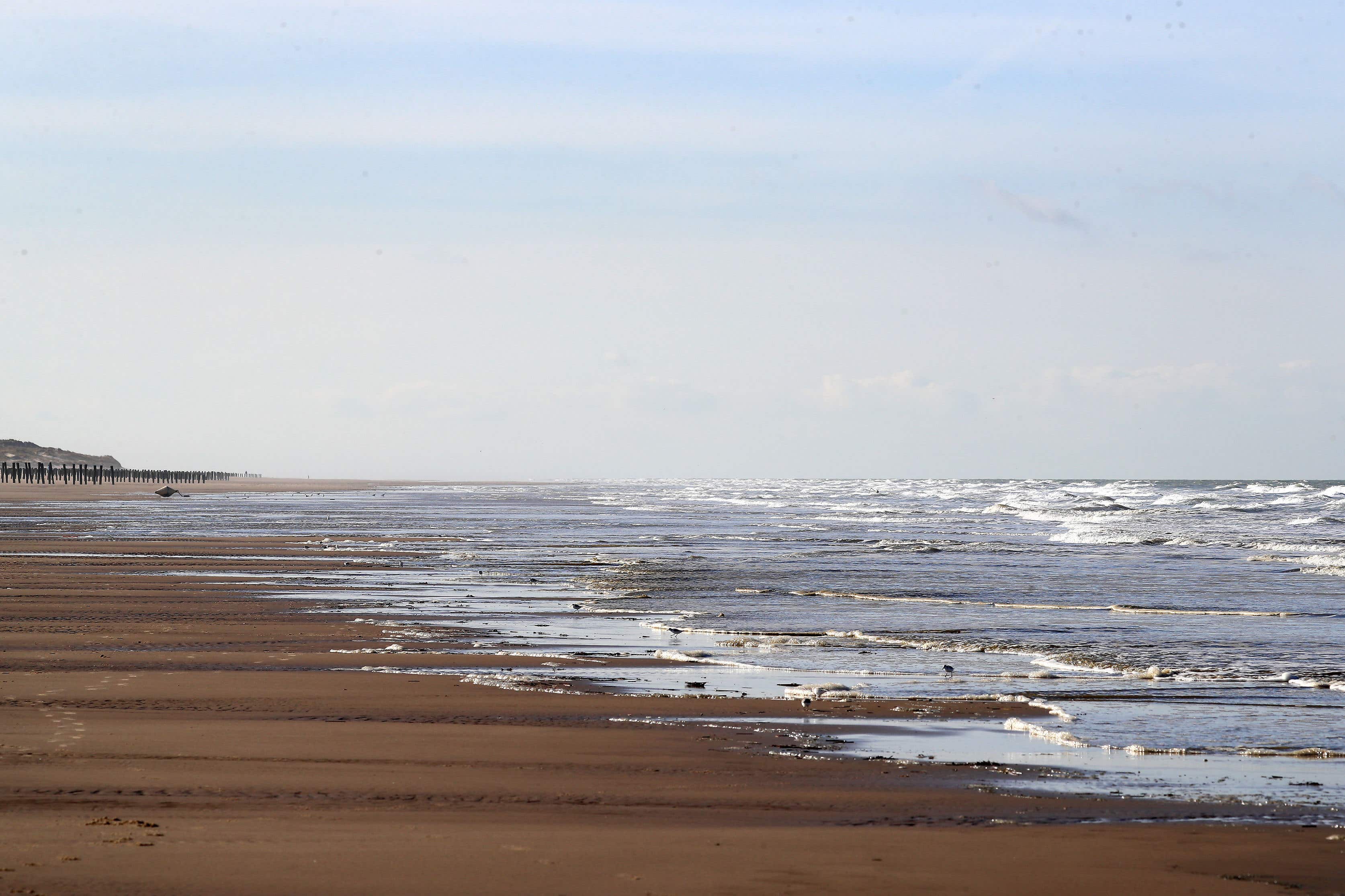 A view of the beach in Calais, France, from where attempts are made to cross the Channel by small boat to the UK (PA)