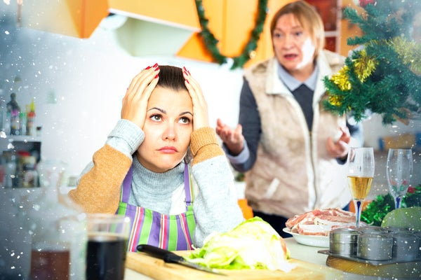 Even the country's best chefs are chastised by their families for their Christmas cooking methods